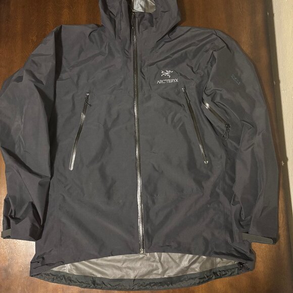 Arc'teryx Alpha SL Jacket Mens XL Black Hooded Gore-Tex Paclite RARE japan model - Picture 1 of 7